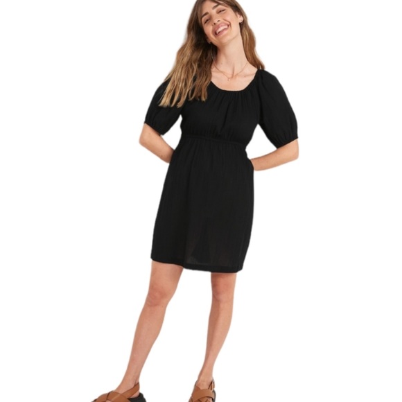 NWT Tan Waist Defined Puff Sleeves w/ Tie Back- Small - Picture 13 of 14